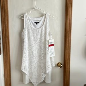 SL Fashions L white dress. NWT